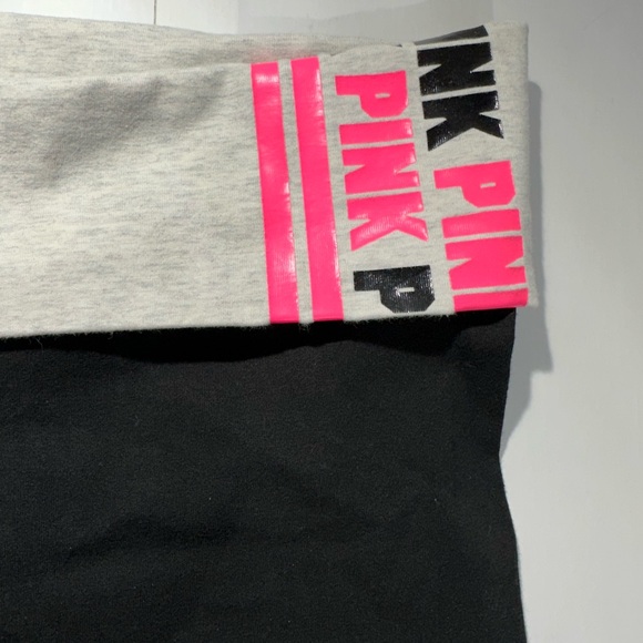 Pink Victoria’s Secret women’s size large yoga leggings with‎ roll down top - Picture 4 of 9